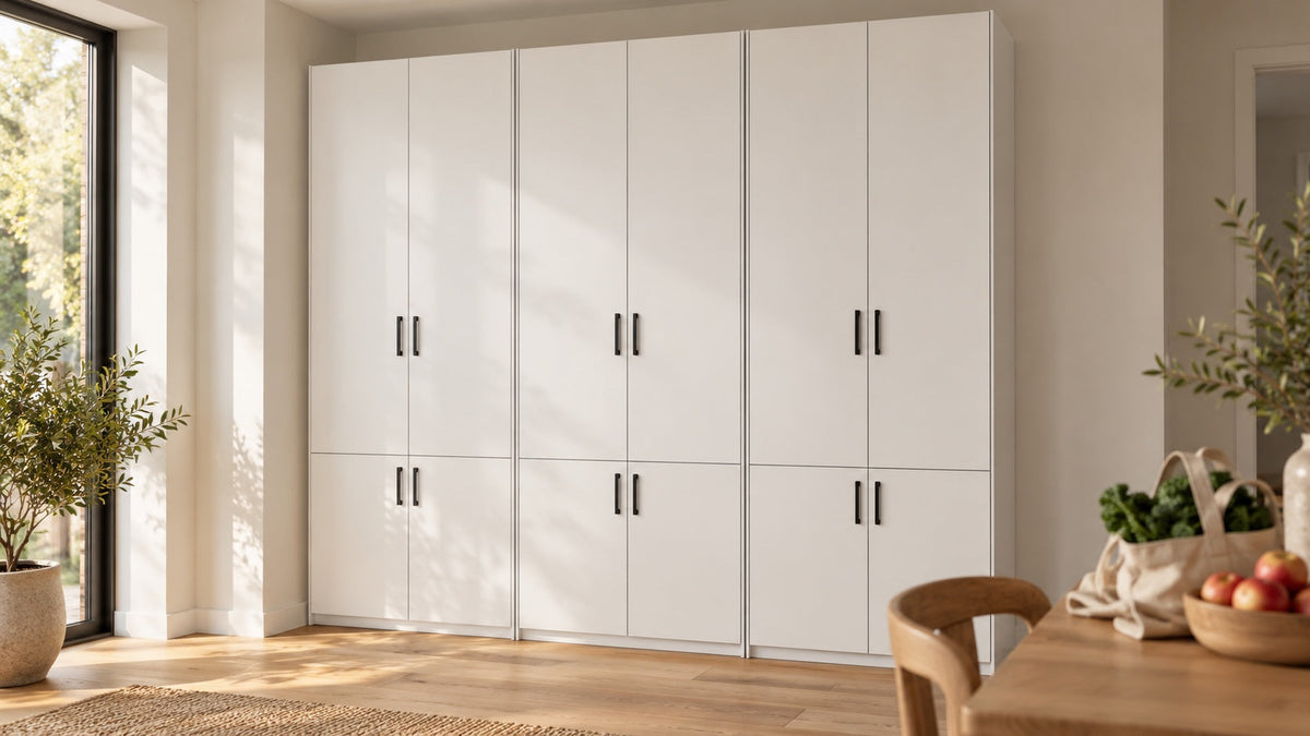 How to Plan a Kitchen Pantry Wall with Tall Cabinets