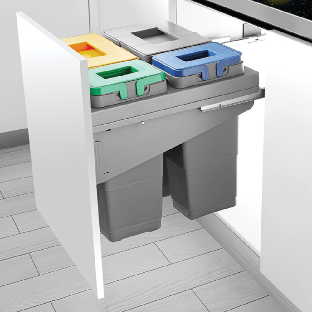 Pull Out Garbage 4 Bins