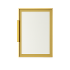 Aluminum Glass Doors - Gold Frame Clear Glass